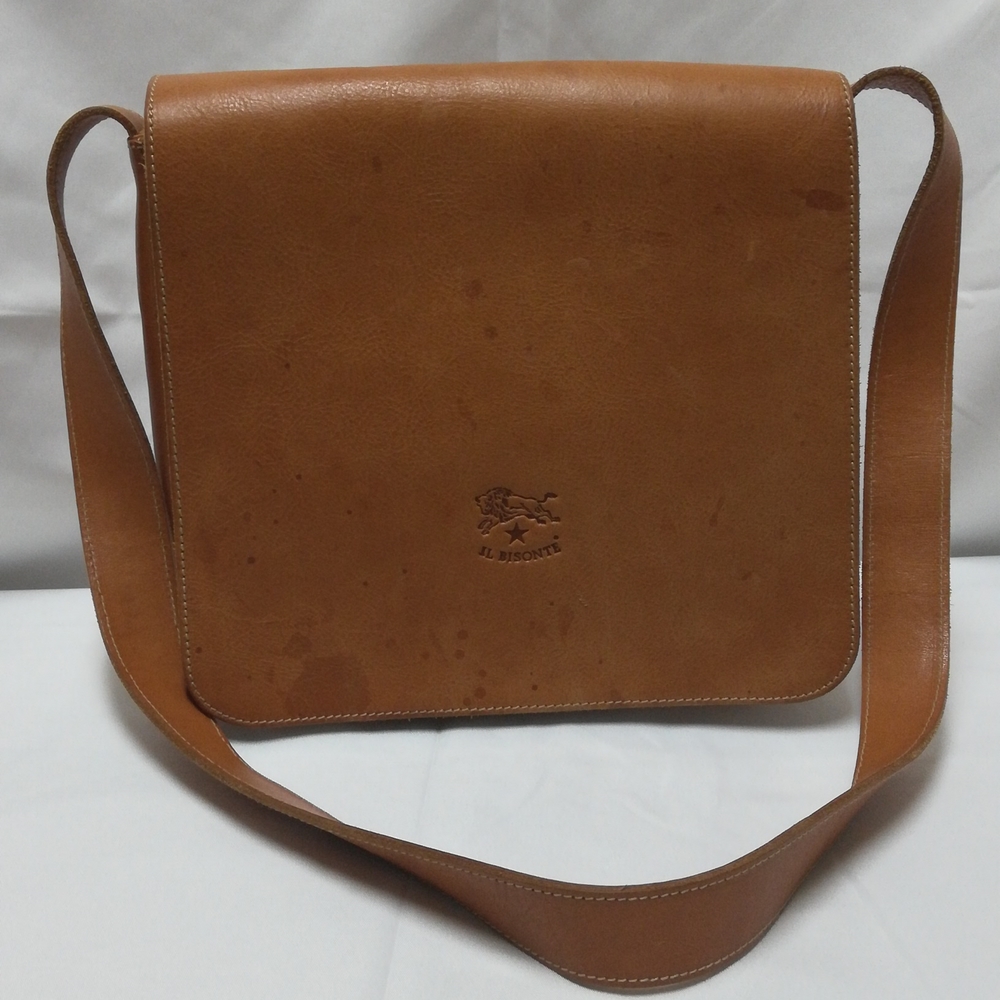 IL BISONTE leather shoulder bag
